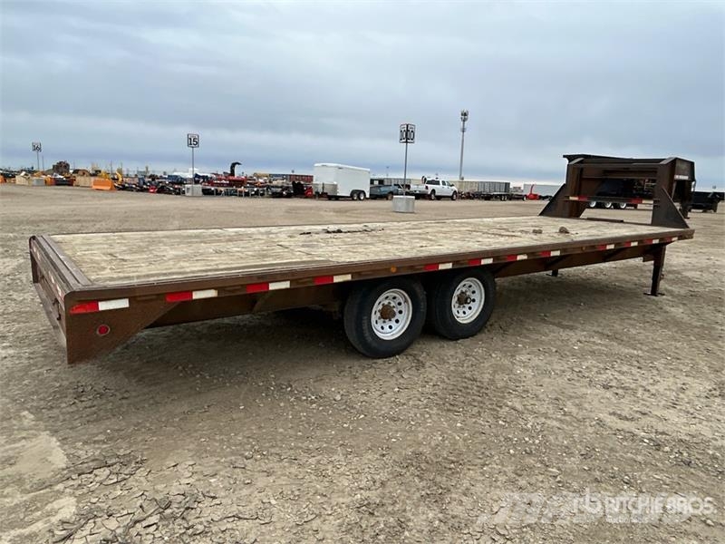 SWS 24 ft T/A Gooseneck Equipment Trailer Autotreilerid