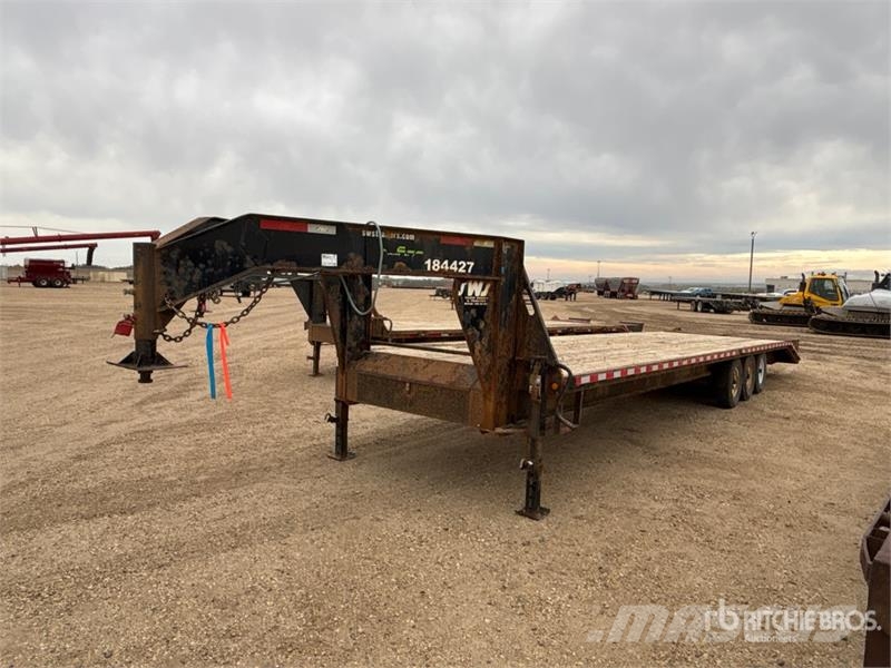 SWS 35 ft Tri/A Gooseneck Equipment Trailer Járműszállító pótkocsik