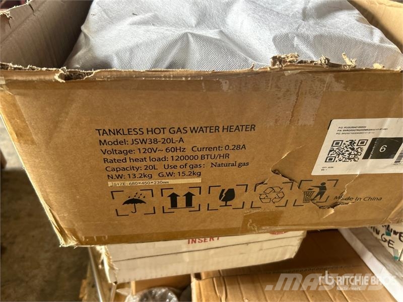  Tankless Hot Gas Water Heater, Wedge Anchor, Sledg Drugi deli
