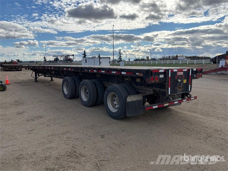 Temisko 53 ft Tri/A 53 ft Extendable Flatbed Trail Planhengere