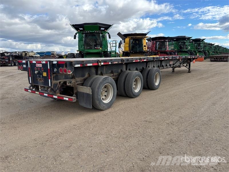 Temisko 53 ft Tri/A 53 ft Extendable Flatbed Trail Planhengere