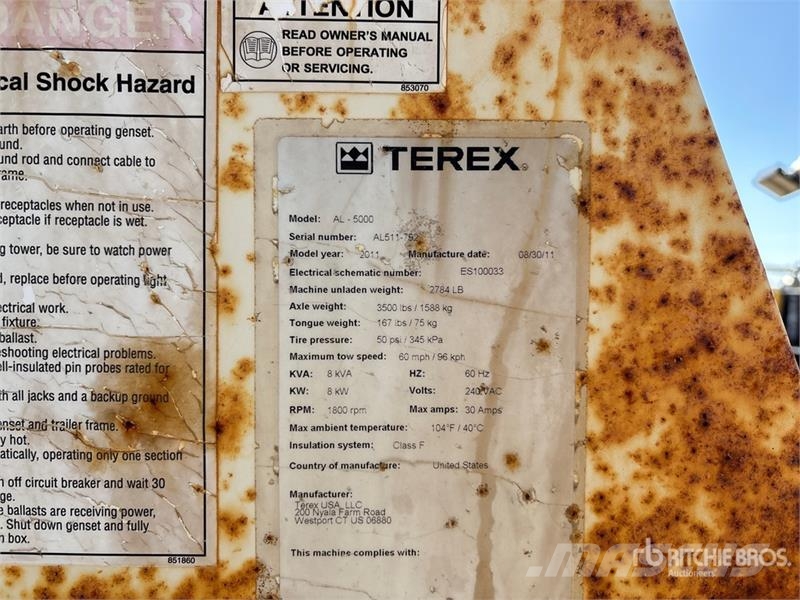 Terex AL5000 Освітлювальні вежі