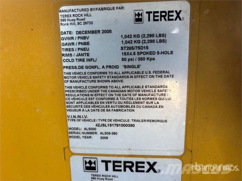 Terex AL5000 أبراج خفيفة