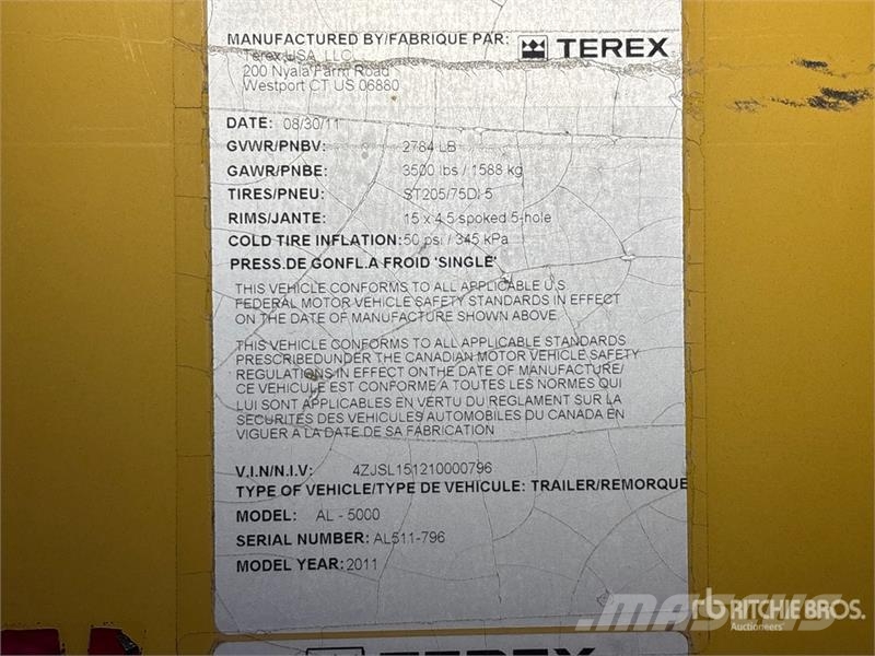 Terex AL5000 拖车式灯塔
