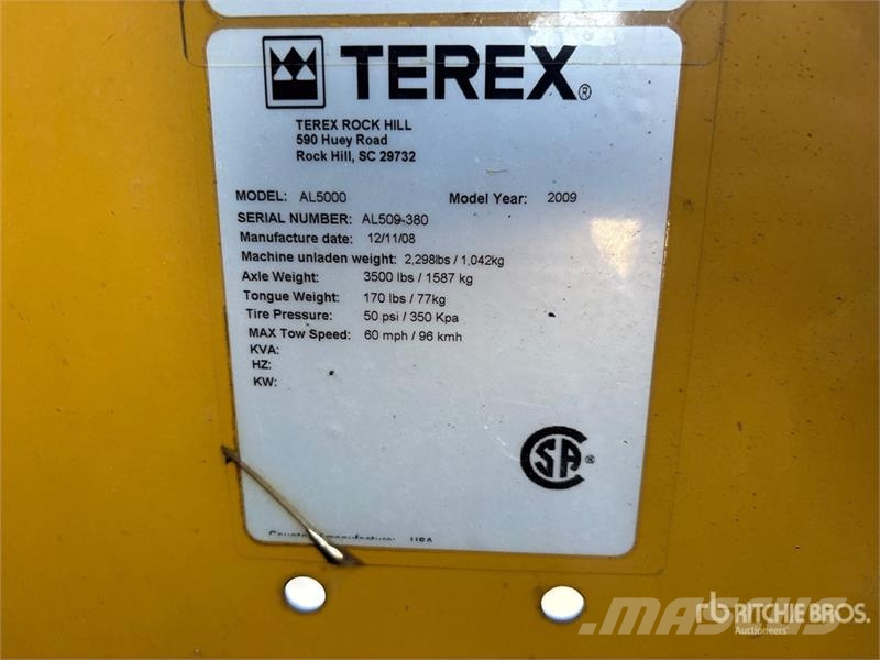 Terex AL5000 أبراج خفيفة