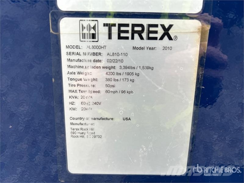 Terex AL8000HT Освітлювальні вежі