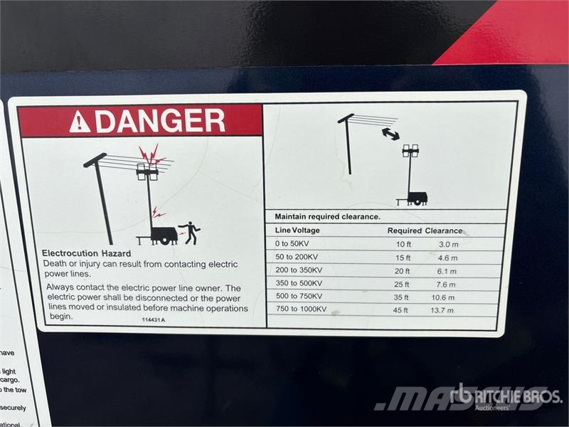 Terex AL8000HT Освітлювальні вежі