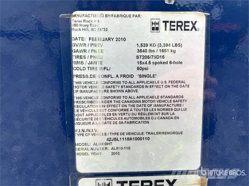 Terex AL8000HT Освітлювальні вежі