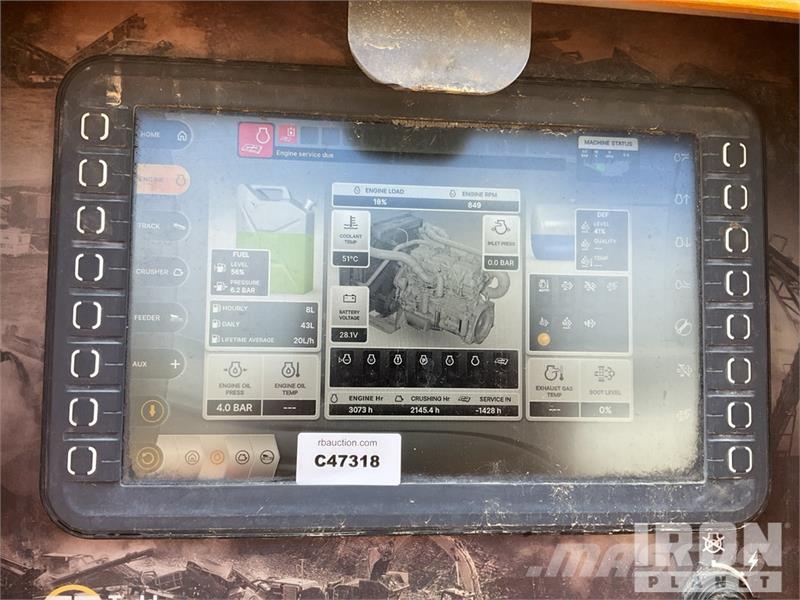 Tesab 1125TR Tracked Impact Crusher Plant Pezzi di ricambio per lo smaltimento rifiuti/riciclaggio