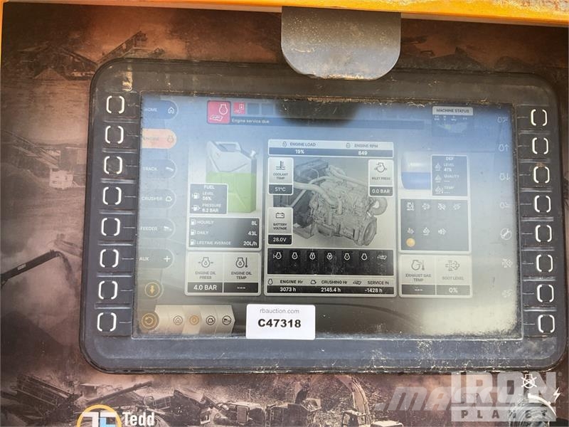 Tesab 1125TR Tracked Impact Crusher Plant Pezzi di ricambio per lo smaltimento rifiuti/riciclaggio