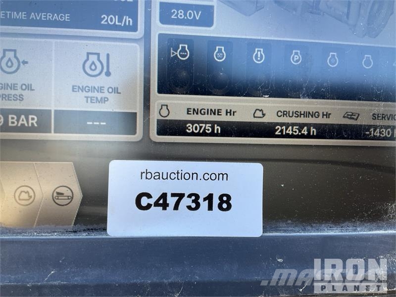 Tesab 1125TR Tracked Impact Crusher Plant Pezzi di ricambio per lo smaltimento rifiuti/riciclaggio