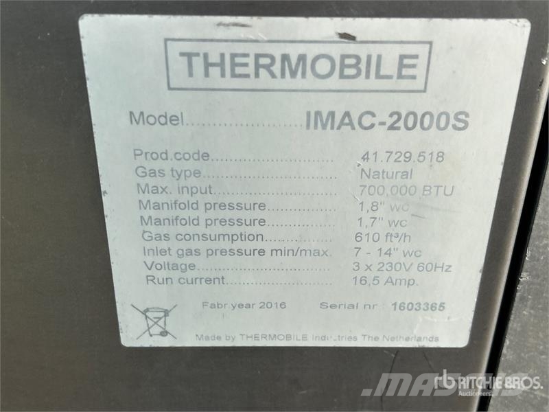 Thermobile IMAC 2000S Šildymo ir šaldymo įranga