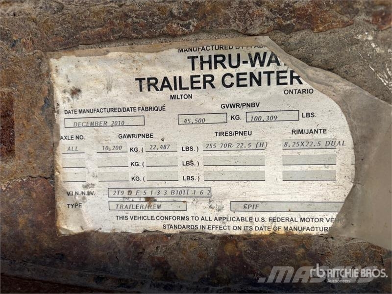  Thruway 51 ft Tri/A Extendable Step Deck Trailer 平板拖车