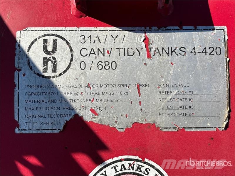 Tidy Tanks 570 L Steel Fuel Tank Fuel and additive tanks