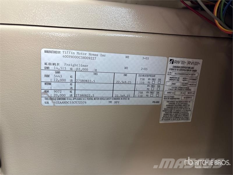 Tiffan Phaeton Motor Home Αυτοκινούμενα τροχόσπιτα και τροχόσπιτα