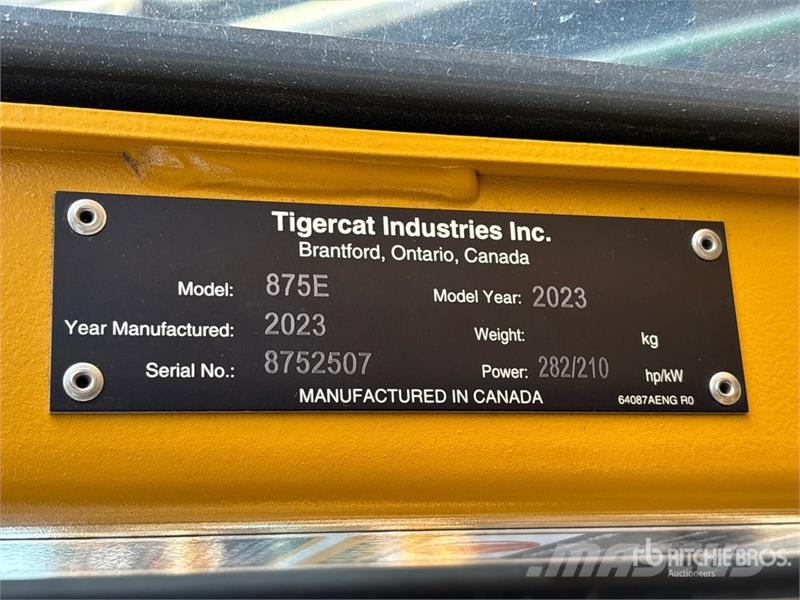 Tigercat 875E Short Wood Log Loader Átrakógépek