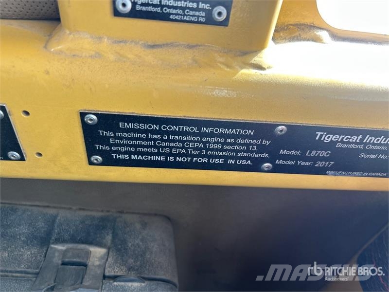 Tigercat L870C Leveling Track Feller Buncher Talador apilador
