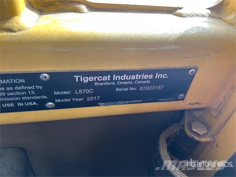 Tigercat L870C Leveling Track Feller Buncher Talador apilador