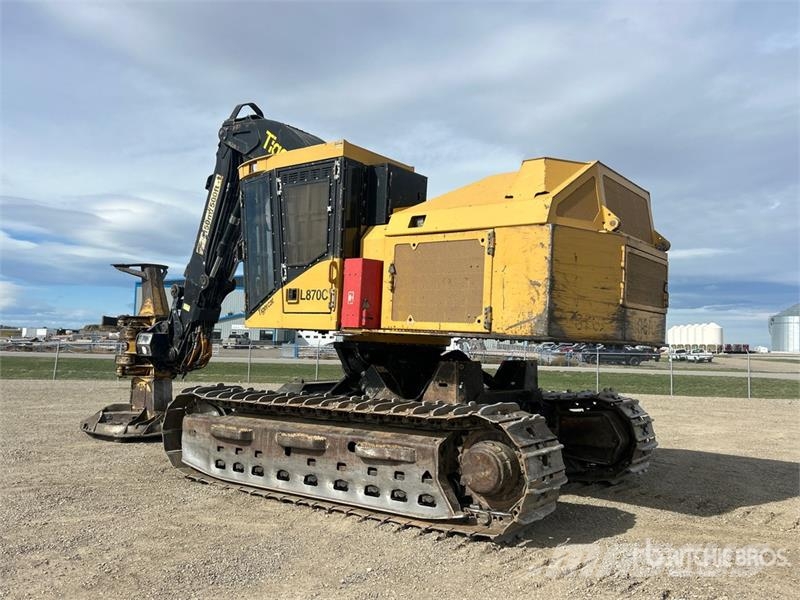 Tigercat L870C Leveling Track Feller Buncher Talador apilador