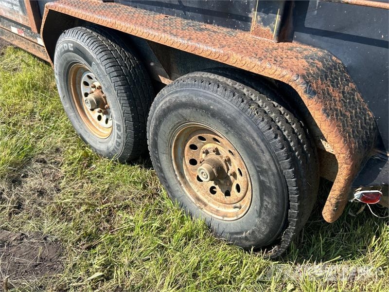 Titan 14 ft T/A Gooseneck End Dump Trailer Tipphengere