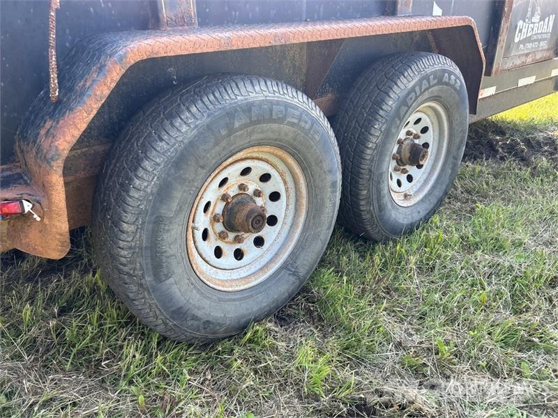 Titan 14 ft T/A Gooseneck End Dump Trailer Tipphengere