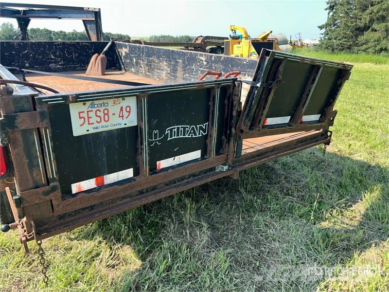 Titan 14 ft T/A Gooseneck End Dump Trailer Tipphengere