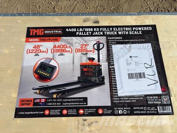 TMG FPJ44E 4400 lb Electric Pallet Jack (Unused) شاحنة يدوية بمنصة نقالة