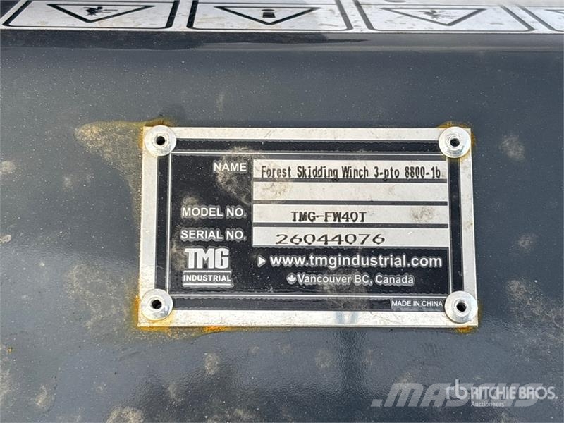 TMG FW40T Forest Skidding Winch (Unused) 其他組件