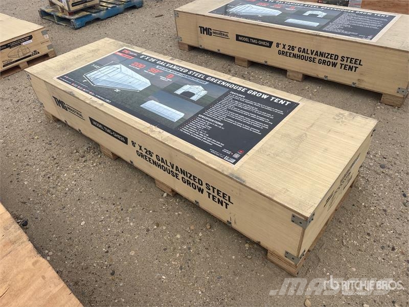 TMG GH826 8 ft x 26 ft Greenhouse (Unused) مكونات أخرى