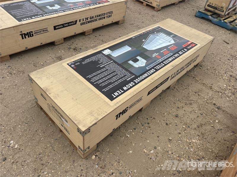 TMG GH826 8 ft x 26 ft Greenhouse (Unused) مكونات أخرى