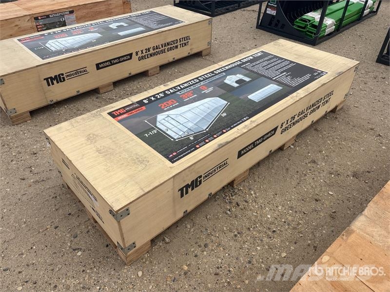 TMG GH826 8 ft x 26 ft Greenhouse (Unused) مكونات أخرى