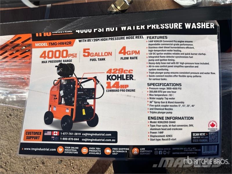 TMG HW42R Pressure Washer (Unused) Impianti di lavaggio a bassa pressione