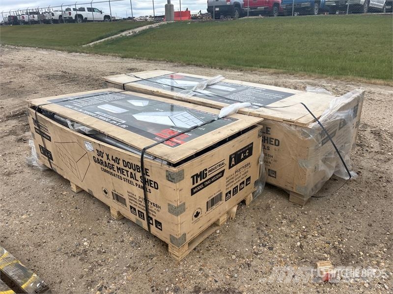TMG MS3040 30 ft x 40 ft Double Garage Metal Shed (Unu Stahlrahmenaufbauten