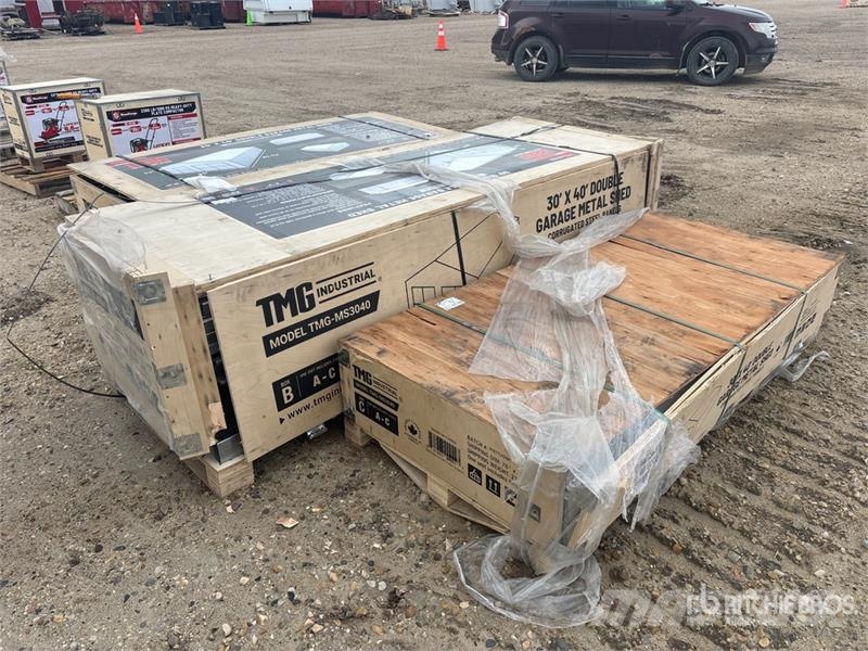 TMG MS3040 30 ft x 40 ft Double Garage Metal Shed (Unu Stahlrahmenaufbauten