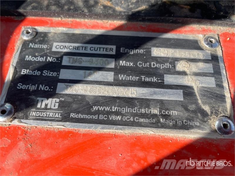 TMG Q300 Cut-Off Saw Andre komponenter