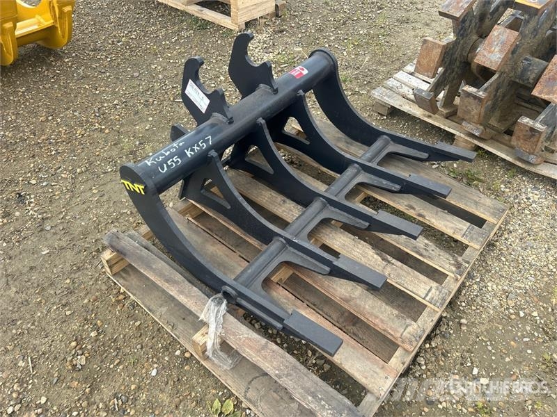 TNT 42 in Q/C Excavator Rake - Fits U55/KX57 (Unus Rakes and tedders