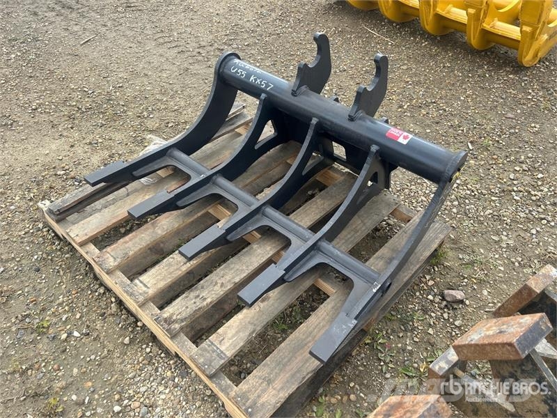 TNT 42 in Q/C Excavator Rake - Fits U55/KX57 (Unus Rakes and tedders