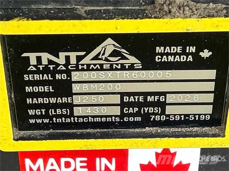 TNT 60 in Q/C Excavator Rake - Fits WBM 200 Series Rakes and tedders