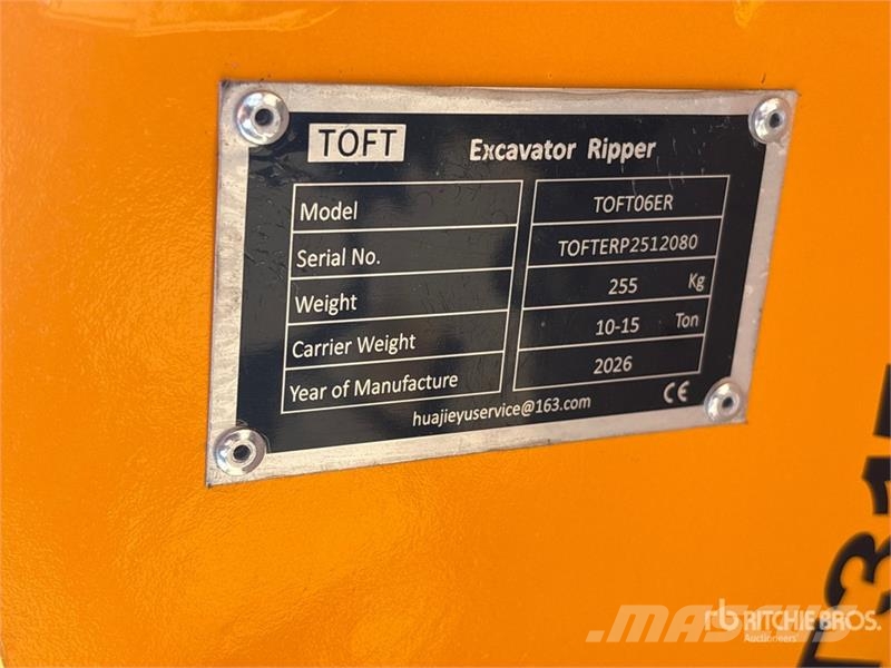 TOFT 06ER Q/C fits to 10-15 ton Excavator Ripper ( Spulchniarki