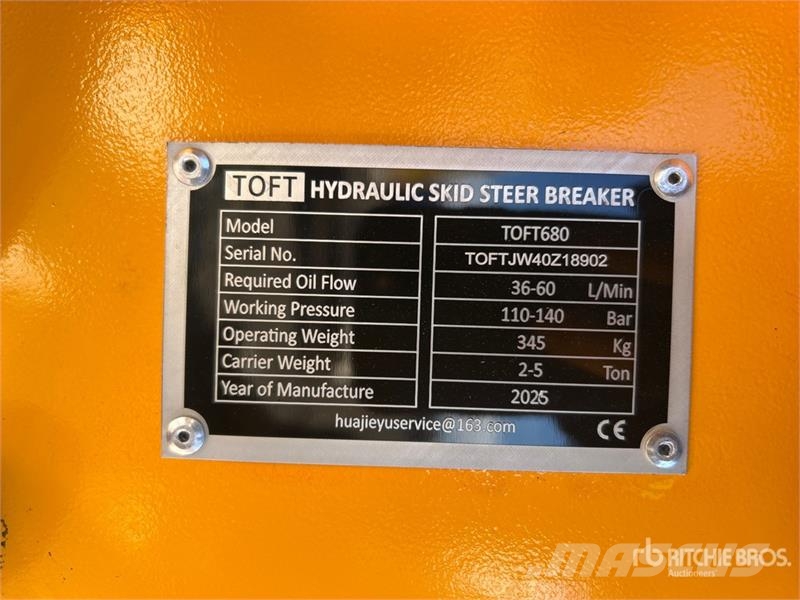 TOFT 680 Skid Steer Breaker (Unused) Чукове/Раздробители