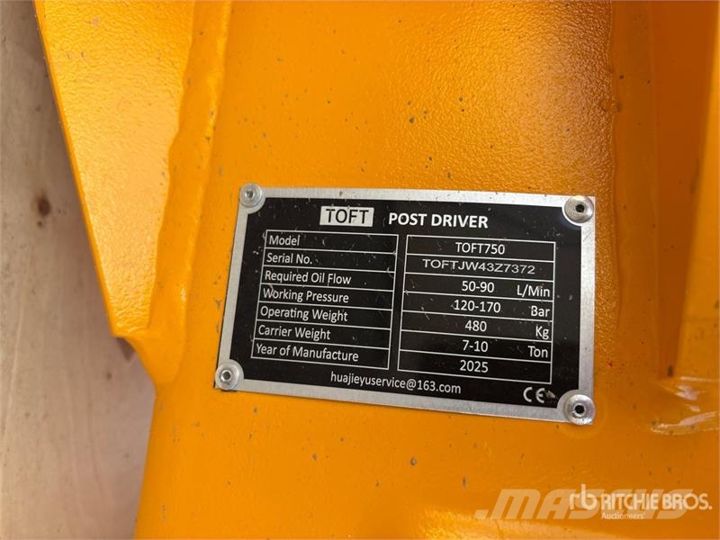 TOFT 750 Hydraulic Breaker (Unused) Чукове/Раздробители