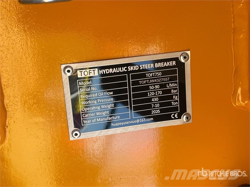  TOFT 750 Hydraulic Breaker (Unused) Hammers / Breakers
