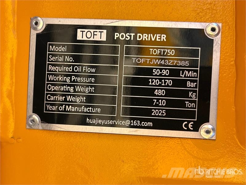 TOFT 750 Hydraulic Breaker - Fits Cat 305 / 5 - 7 Чукове/Раздробители