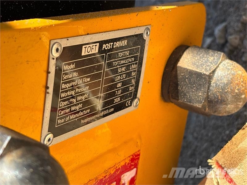  TOFT 750 Skid Steer Post Driver (Unused) Zäune und Zubehör