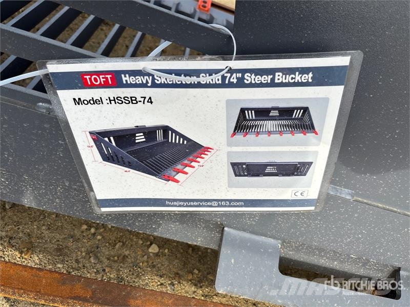 TOFT HSSB-74 74 in Skeleton Skid Steer Bucket (Unu Godet