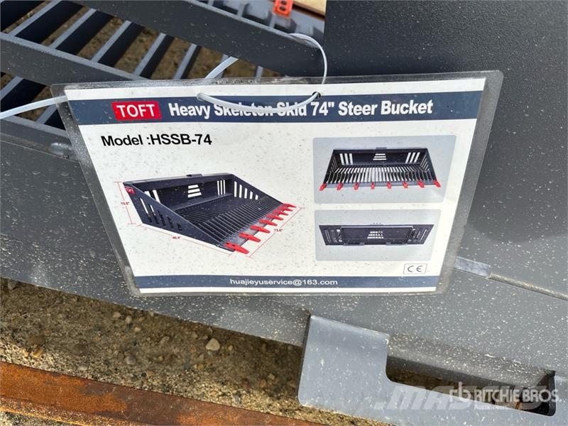 TOFT HSSB-74 74 in Skeleton Skid Steer Bucket (Unu Godet