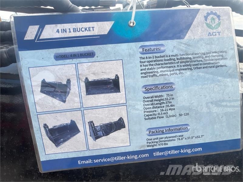 Top Cat Cat 4IN1BCT 75 in Multi-Purpose Skid Steer Godet