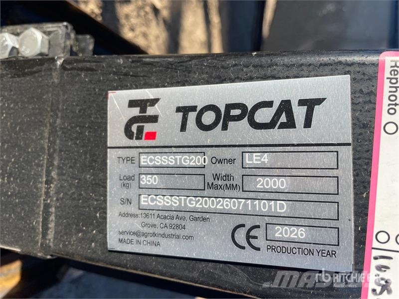 Top Cat Cat ECSSSTG200 Skid Steer Stump Grinder (U Grades e rototillers