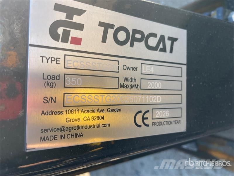  Top Cat Cat ECSSSTG200 Skid Steer Stump Grinder (U Erpici rotanti e motozappe