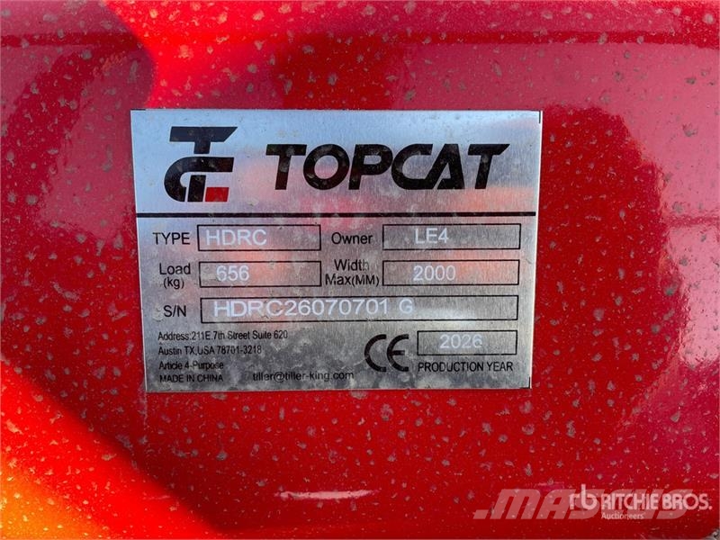 Top Cat Cat HDRC 72 in Skid Steer Brush Cutter (Un Cortadores de relva montados e rebocados